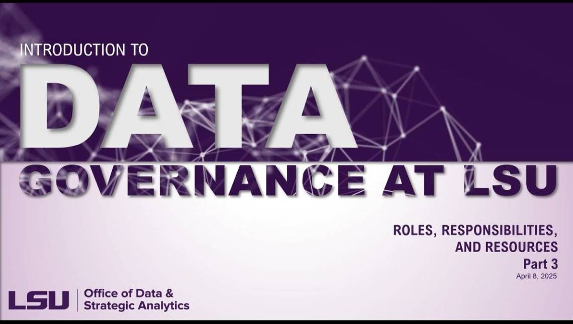 Intro to Data Governance Webinar Part 3 Title Slide
