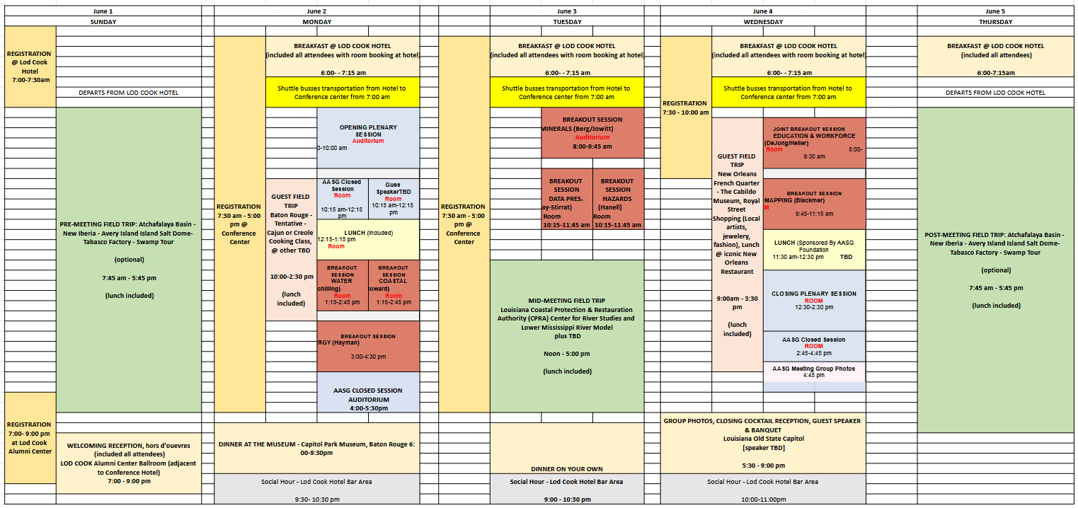 AASG 2025 Preliminary Agenda
