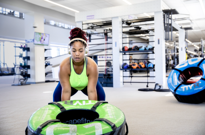 student working out