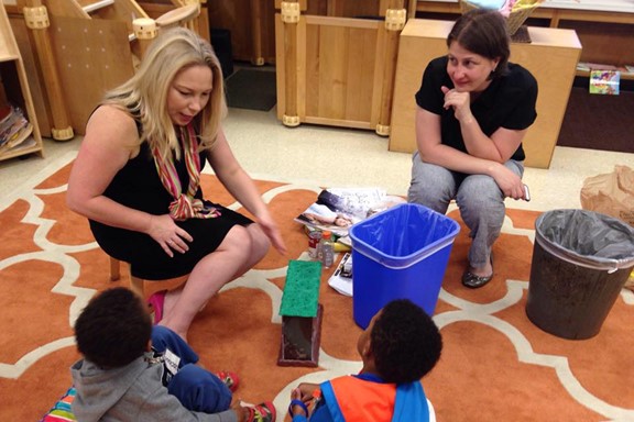 recycling lesson for kindergardeners